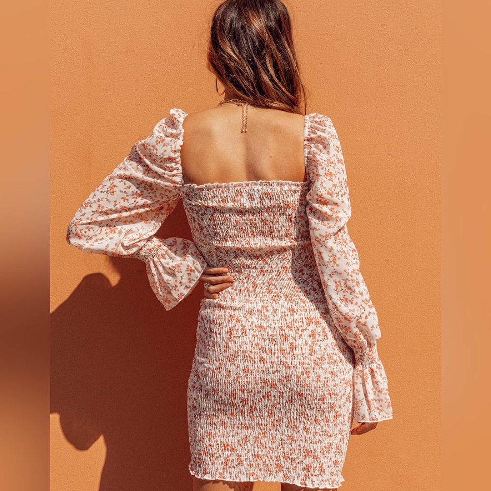 Princess Polly Floral Mini Dress - White and Pink - Picture 3 of 9